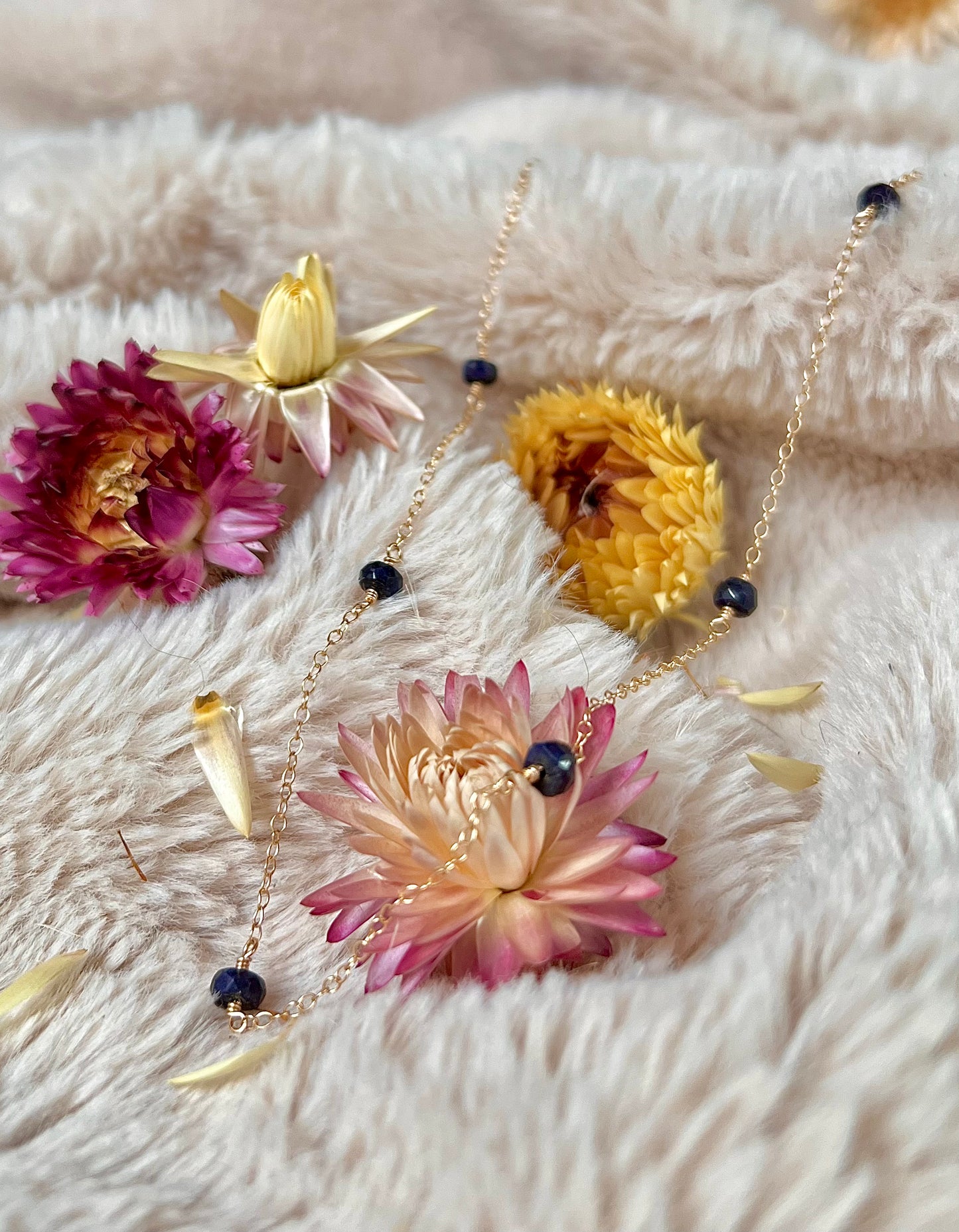 Sapphire Orbit Necklace