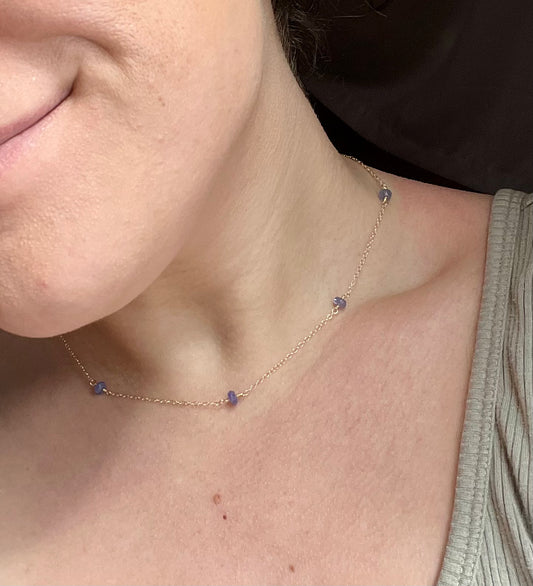 Periwinkle Orbit Necklace