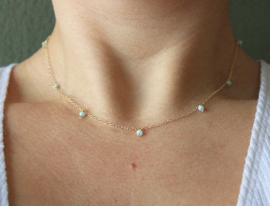 Opal Drop Necklace