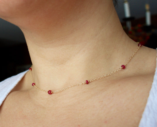 Ruby Orbit Necklace