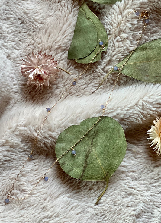 Periwinkle Drop Necklace