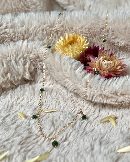 Emerald Drop Necklace