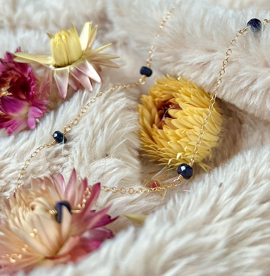 Sapphire Orbit Necklace